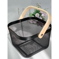 Корзинка универсальная LaDо́m, 26,5&times;25,5&times;18 см, цвет чёрный