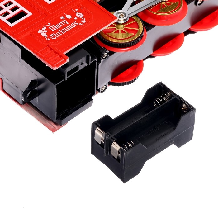 Новый год! Железная дорога &laquo;Зимняя сказка&raquo;, работает от батареек