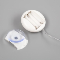 Светодиодная фигура на присоске &laquo;Звезда&raquo; 19 &times; 19 см, пластик, батарейки АААх3 (не в комплекте), свечение тёплое белое