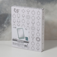 Зеркало настольное, зеркальная поверхность 11,5 &times; 15 см, цвет МИКС