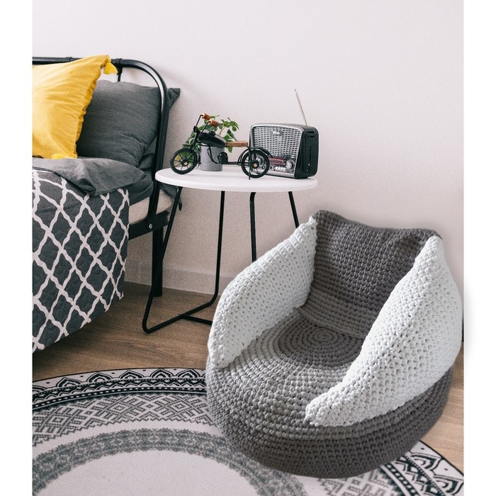 Шнур для вязания 35% хлопок,65%  полипропилен 3 мм 85м/160&plusmn;10 гр ( Рябина/изумруд)