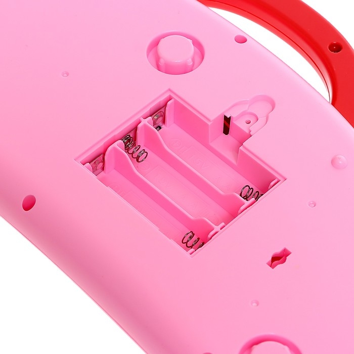 Пианино &laquo;Весёлые зверята&raquo;, звук, цвет розовый