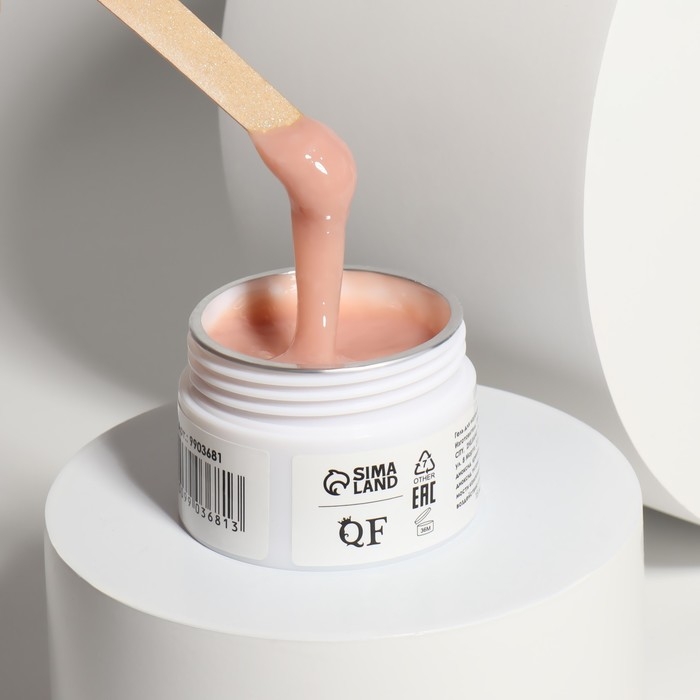 Мусс для наращивания ногтей, &laquo;SMART MOUSSE&raquo;, 3-х фазный, 15мл, LED/UV, цвет бежевый (22)