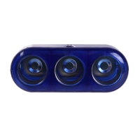 Разветвитель прикуривателя TORSO, 12-24 В, провод 50 см, подсветка