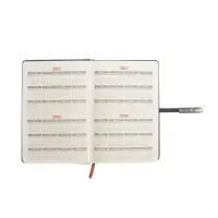 Ежедневник недатированный формат А5, с хлястиком, 112л, линия, пвх, Узор Синий