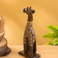 Сувенир "Жирафик" дерево 8х5х20 см, цв. бежево- коричневый