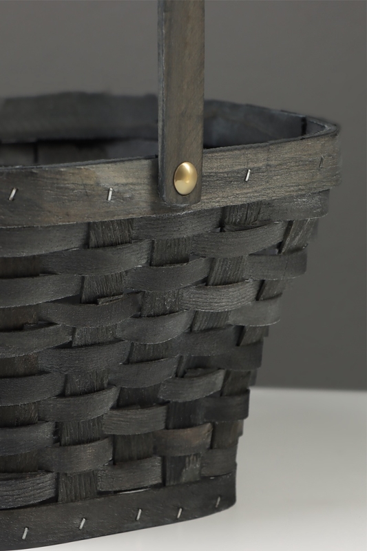 Набор корзин плетёных, 3 шт., 28&times;28&times;16 см, 23&times;23&times;14 см, 18&times;18&times;12 см, ива, серая