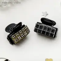 Крабик для волос &laquo;Пересвет&raquo;, квадратики, 2.5 см, МИКС