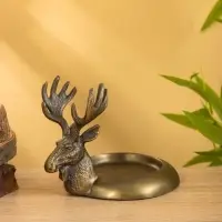 Подставка для бутылки "Лось" 18х14х14 см, алюминий