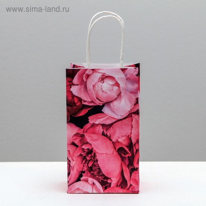 Пакет подарочный крафтовый, упаковка, &laquo;Enjoy&raquo;, 12 х 21 х 9 см