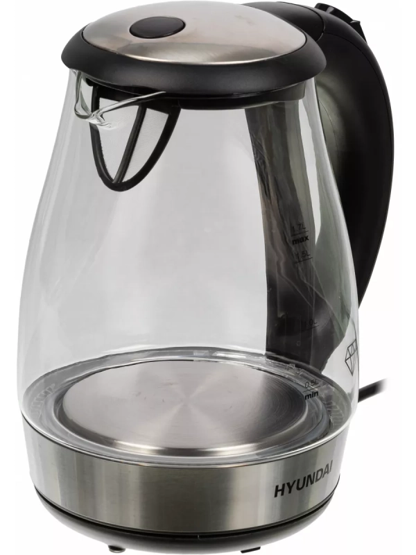 Чайник HYK-G2030 1,7л 2200Вт черный (стекло)