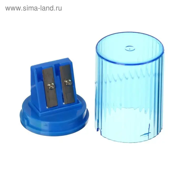 Точилка с контейнером &laquo;Классика&raquo;, двойная, МИКС