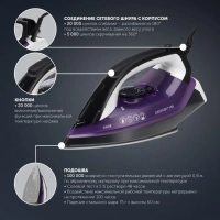 Утюг PIR 2483K 3m для одежды с паром