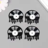 Декор для творчества акрил "Расплавившаяся пластинка" 4,5х4х0,2 см