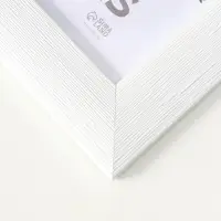 Фоторамка для фото 30х40 см "Luxe Elegance" пластик, белый, (пластик экран)