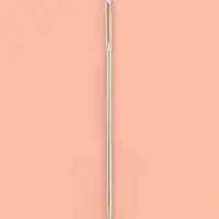 Спицы круговые, для вязания, с пластиковой леской, d=4.5 мм, 14/80 см, с иглой