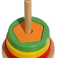 Пирамидка-сортер  детская развивающая