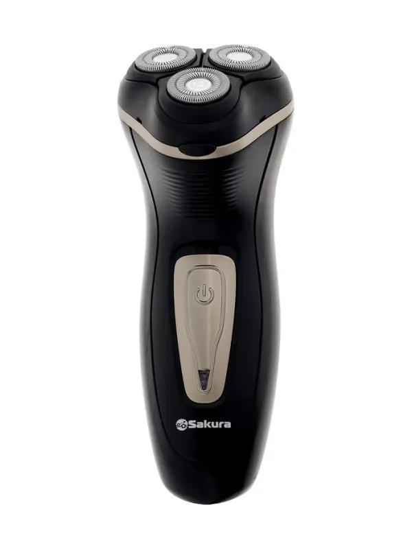 Электробритва Sakura SA-5417BK, роторная, 3 головик, триммер, чёрная