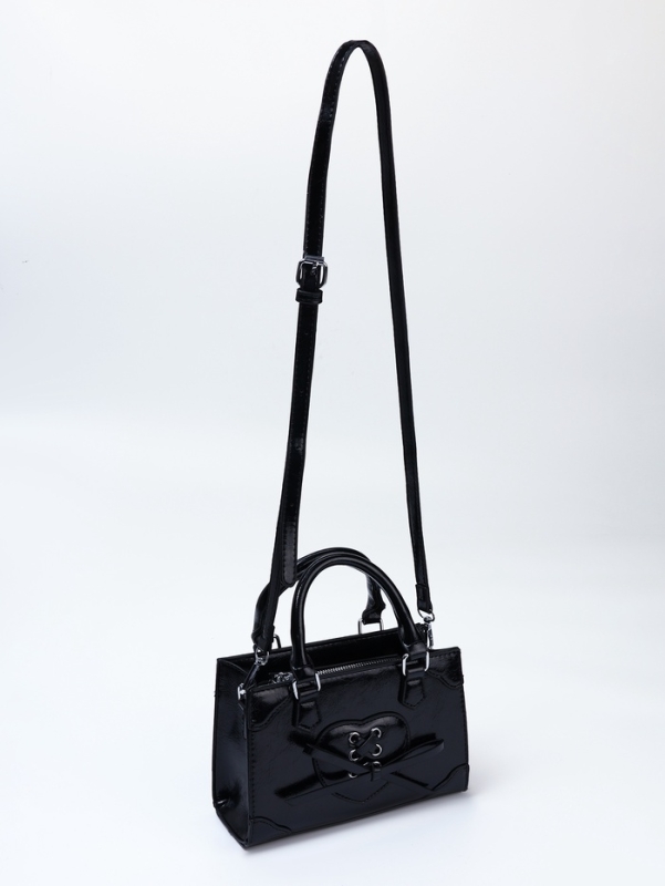 Сумка женская, 20*8*14, отд на молнии, длин ремень, черный