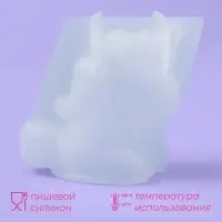Молд &laquo;Единорожка&raquo;, силикон, 4.5&times;3.3&times;6 см, прозрачный