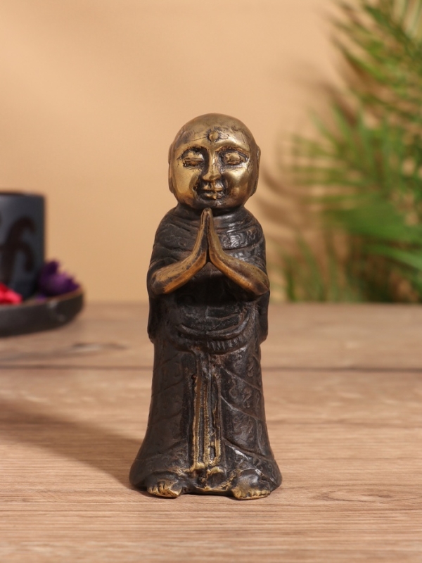 Сувенир бронза "Монах" 6х6х12 см