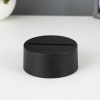 Основание светильника сенсорное LED 7 цветов USB черный 10х10х3,5 см RISALUX