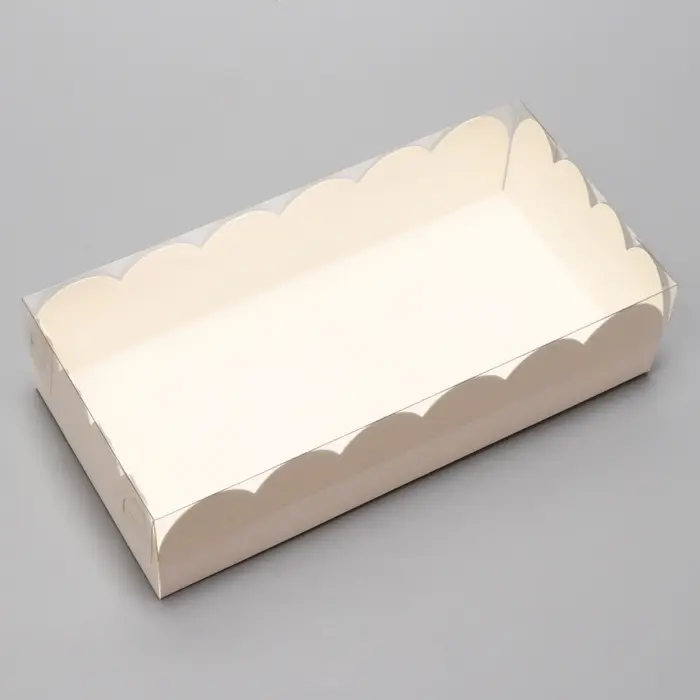 Коробка для печенья, белая, 10&times;20&times;5 см