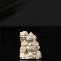 Набор фигур "Нэцкэ" 20х10х7 см, бежевый