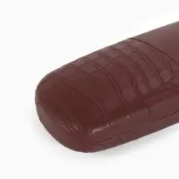 Футляр для очков Июнь2503, 16*5,8*3 см, хлопушка, коричневый