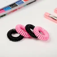 Резинки для волос пружинки &laquo;Котик&raquo;, 4 шт, диам 3,5