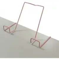 Подставка для книг, металлическая, для парт толщиной до 20 мм, розовая