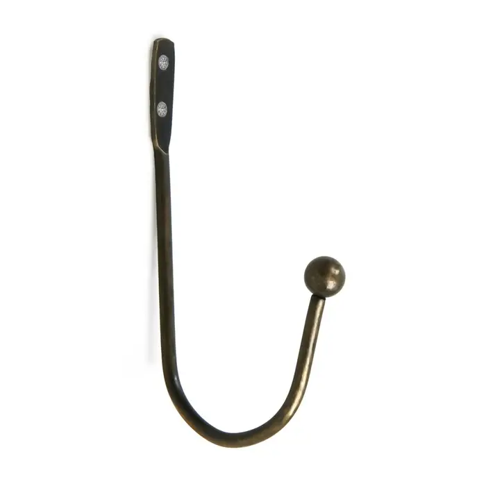 Крючок мебельный ТУНДРА TKO003, однорожковый, бронза, 50 шт.