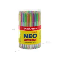 Ручка шариковая ErichKrause Cocktail, игольчатый узел 0.7 мм, чернила синие, одноразовая, МИКС