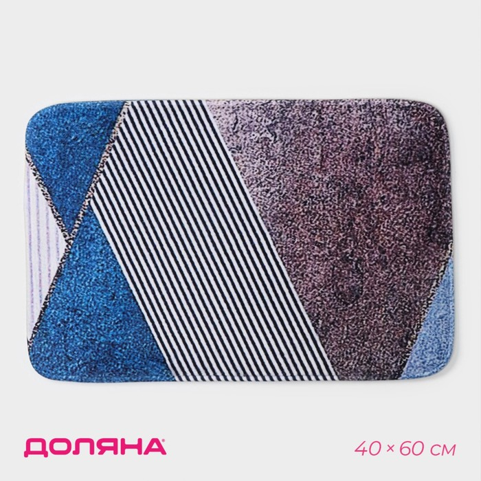 Коврик для ванной и туалета Доляна &laquo;Мелаж&raquo;, 40&times;60 см