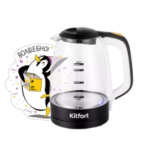 Чайник электрический стеклянный КТ-6632 - 1.7 л