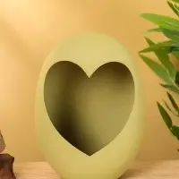 Подсвечник в форме сердца текстурный &laquo;Олива&raquo;, 16.5&times;8.5&times;22 +/- 1 см