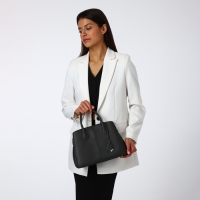 Сумка женская на молнии TEXTURA, средний размер, цвет тёмно-серый