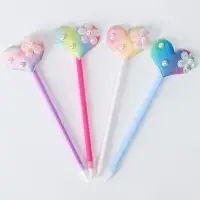 Ручка &laquo;Радужное сердце&raquo;, синие чернила, МИКС