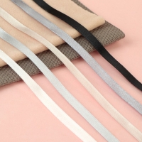 Набор атласных лент, 5 шт, размер 1 ленты: 6 мм &times; 23 &plusmn; 1 м, цвет серый спектр