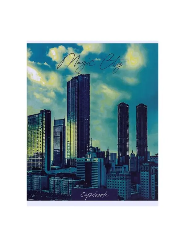 Тетрадь 48 листов в клетку Calligrata &laquo;Города&raquo;, обложка мелованный картон, серые листы, МИКС