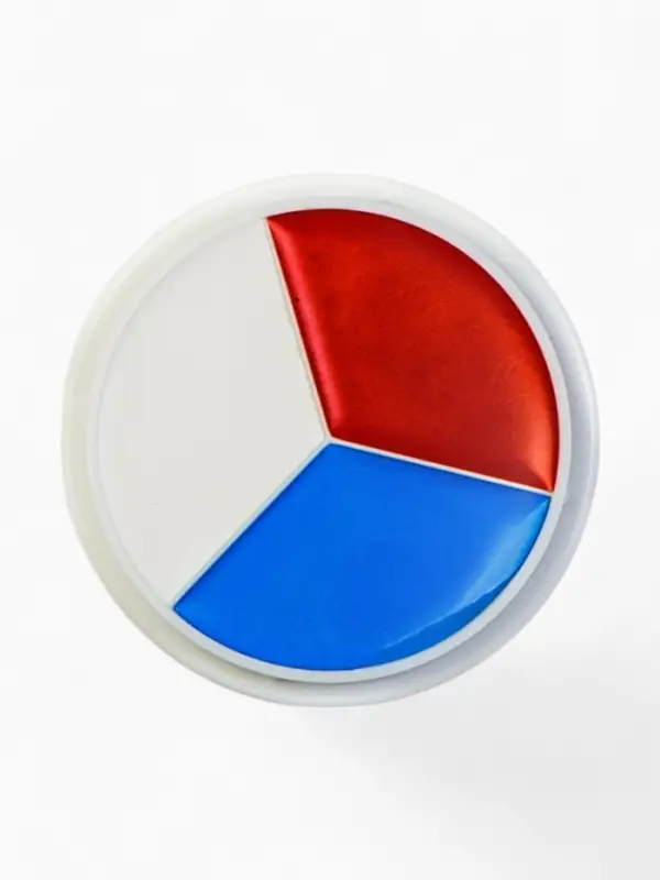 Профессиональный театральный грим "Шайба", (красный, белый, синий), 15 мл.