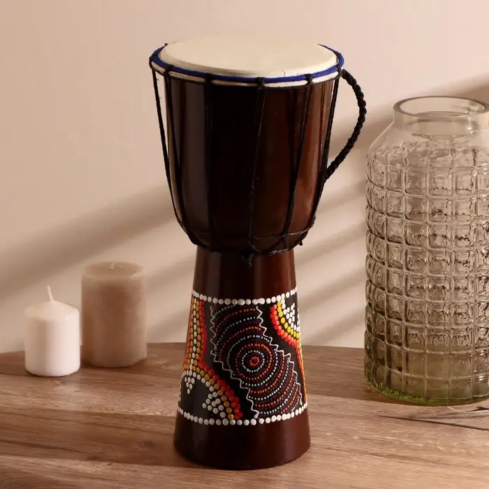 Сувенирный музыкальный инструмент "Барабан Джембе" 40х18х18 см