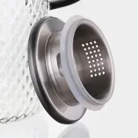 Кувшин "Богема.Соты", черная ручка/крышка-сито, 16х11х23 см