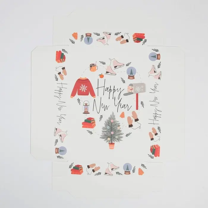 Коробка подарочная новогодняя складная &laquo;Хюгге&raquo;, 30 х 20 х 9 см, Новый год