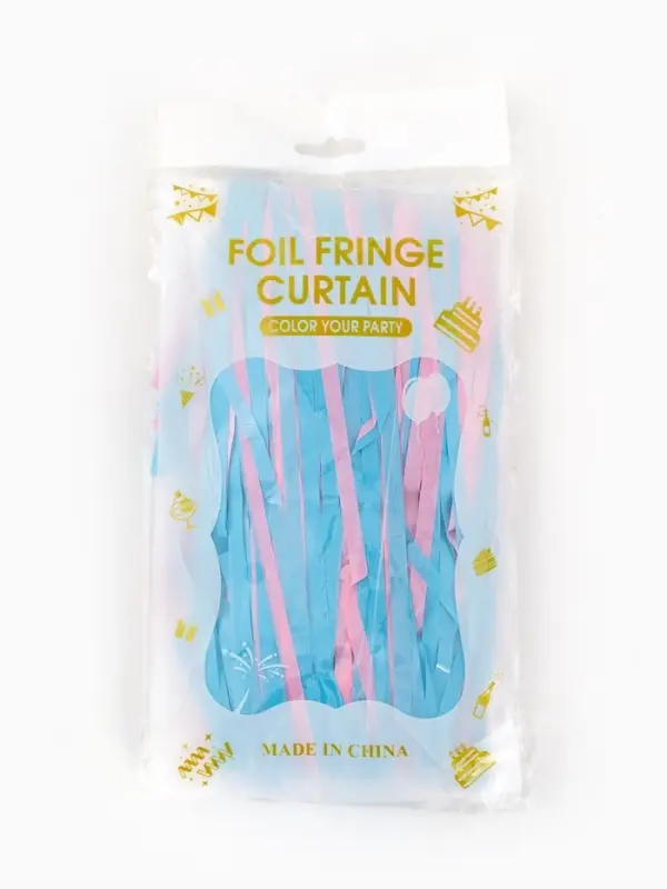 Занавес для фотозоны 1х2 м., розово-голубой