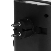 Портативный обогреватель Luazon LTO-09, 500Вт, 23 м&sup2;, 2 режима, чёрный, евровилка