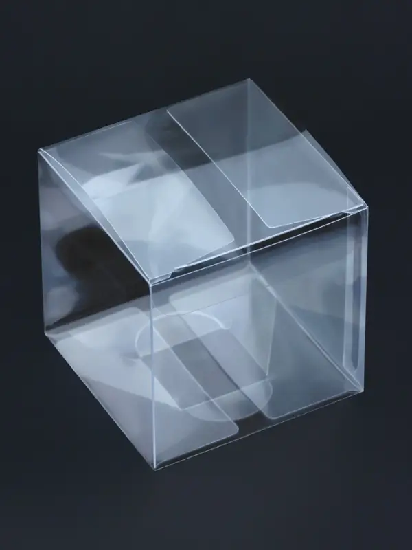 Складная прозрачная коробка из PVC, для упаковки подарков, 7&times;7&times;7 см