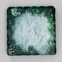 Коробка для печенья, кондитерская новогодняя упаковка, &laquo;Пусть сбудутся мечты&raquo;, 18&times;18&times;3 см