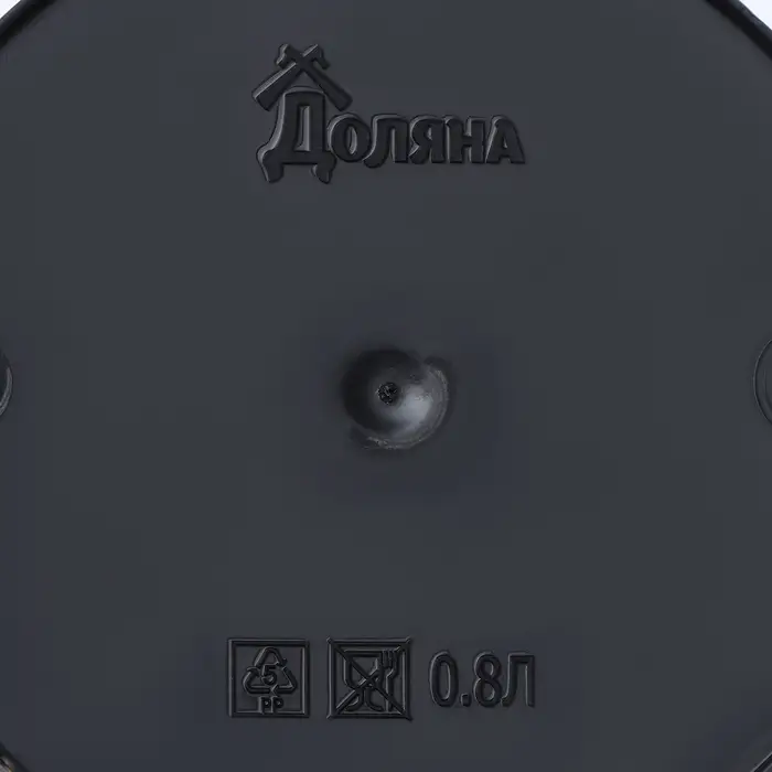 Горшок для цветов Доляна &laquo;Голди&raquo;, 800 мл, цвет чёрный