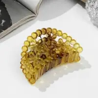 Крабик для волос &laquo;Матовый&raquo;, цветы бусинки, 7 см, МИКС